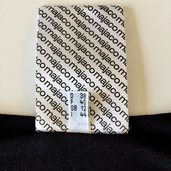 Majaco - Ruffle Bodysuit/Leotard with 3/4 Sleeves - Black - 38 - S - Picture 7 of 8